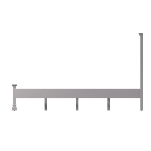 Isabelle Grey King Size Bed side scaled