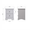 Isabelle Grey Large Bedside dims scaled