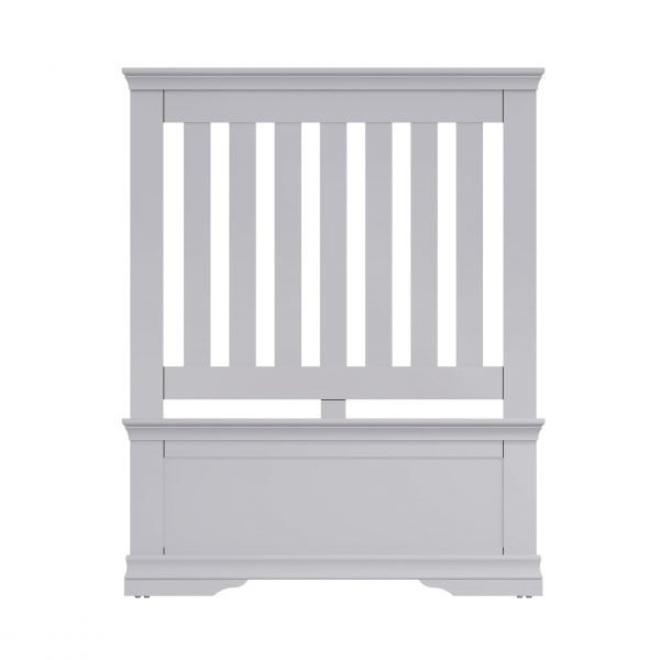 Isabelle Grey Single Bed rear scaled
