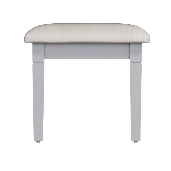 Isabelle Grey Stool front