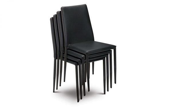 Jazz Stacking Chair Black stack