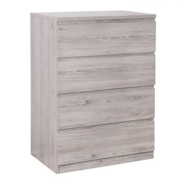 Jupiter 4 Drawer Chest Grey Oak