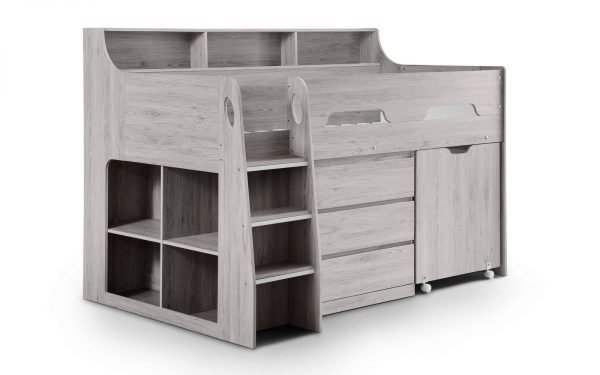 Jupiter Mid Sleeper Grey Oak no mattress