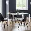 Kari Dining Chair Black Seat Black Legs set