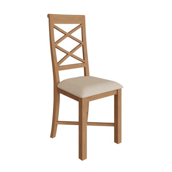 Katarina Oak Double Cross Back Chair angle scaled