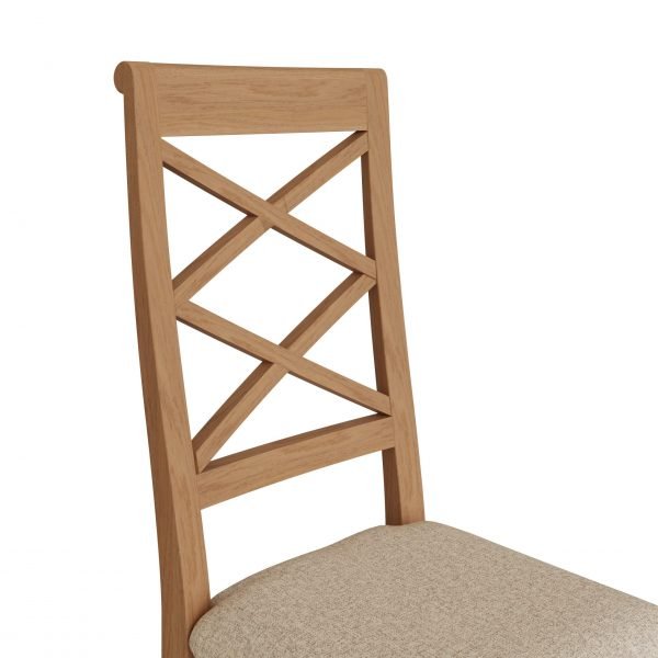 Katarina Oak Double Cross Back Chair back 2 scaled