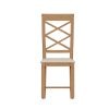 Katarina Oak Double Cross Back Chair front scaled