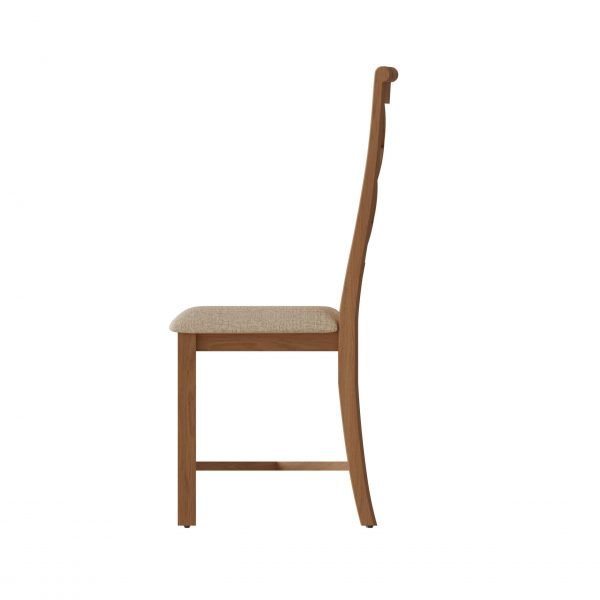 Katarina Oak Double Cross Back Chair side scaled