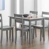 Kobe Wooden Dining Chair Torino Grey set