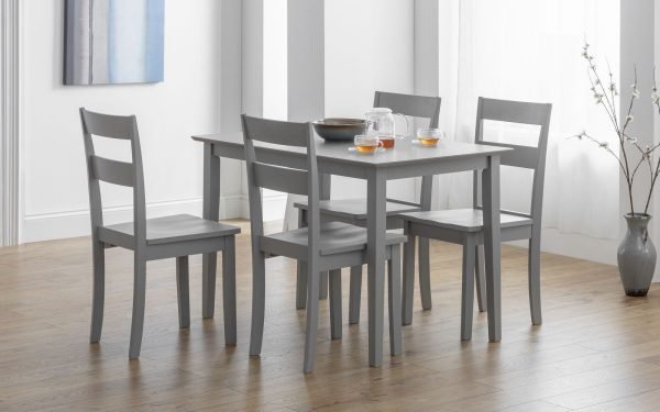 Kobe Wooden Dining Chair Torino Grey set
