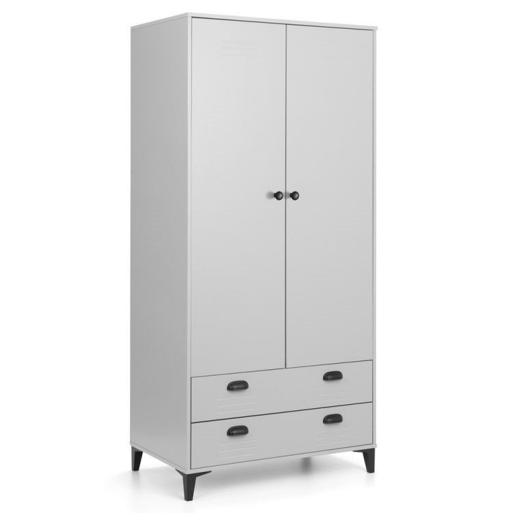 2 door wardrobe with locker deals