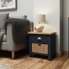 Leighton Oak 1 Drawer 1 Basket Unit