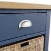 Leighton Oak 1 Drawer 1 Basket Unit Handle