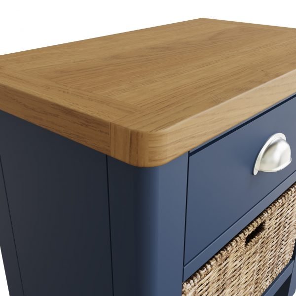 Leighton Oak 1 Drawer 1 Basket Unit Top