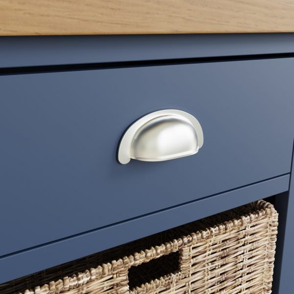 Leighton Oak 1 Drawer 2 Basket Unit Close