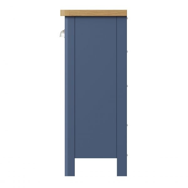 Leighton Oak 1 Drawer 2 Basket Unit Side