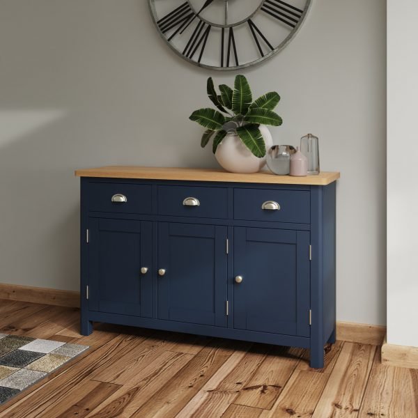 Leighton Oak 3 Door Sideboard