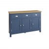 Leighton Oak 3 Door Sideboard Angle