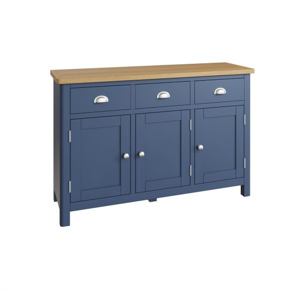 Leighton Oak 3 Door Sideboard Angle