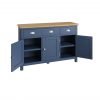 Leighton Oak 3 Door Sideboard Doors open
