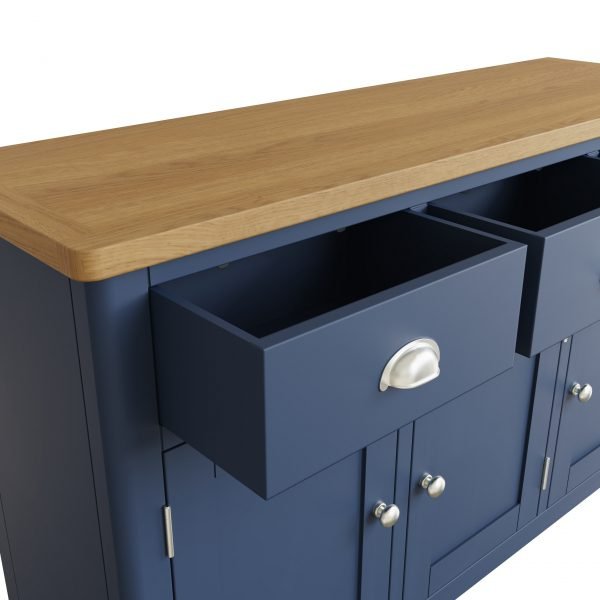 Leighton Oak 3 Door Sideboard Drawer