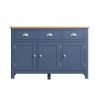 Leighton Oak 3 Door Sideboard Front