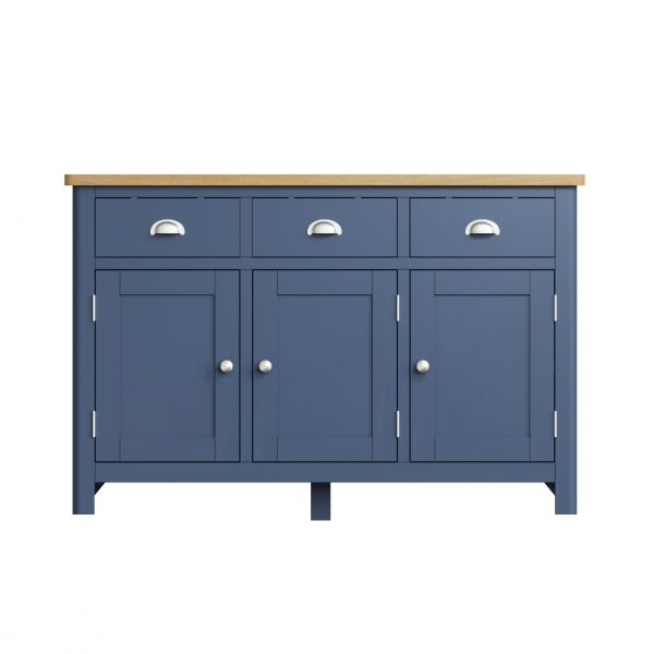 Leighton Oak 3 Door Sideboard Front