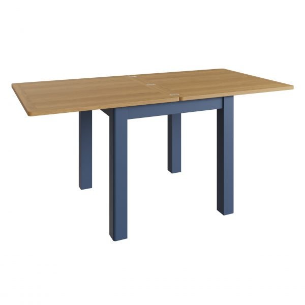 Leighton Oak Flip Top Table Angle Open