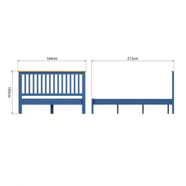 Leighton Oak King Size Bed Dimensions scaled