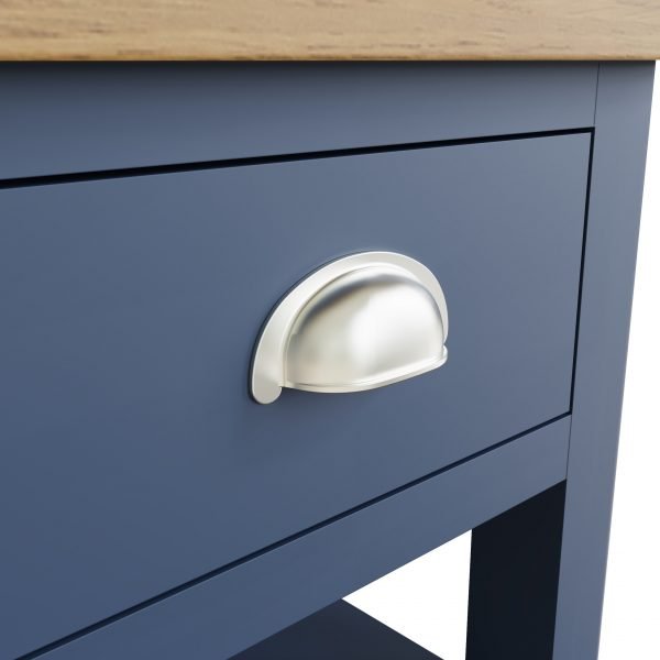 Leighton Oak Lamp Table Close