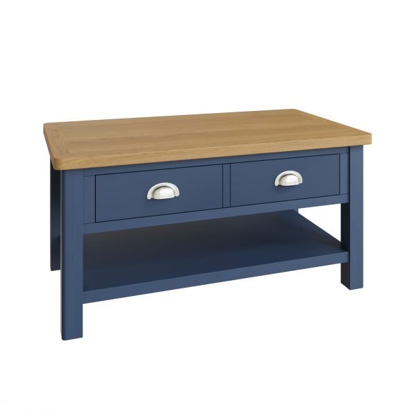Leighton Oak Large Coffee Table Angle