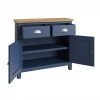 Leighton Oak Sideboard Open