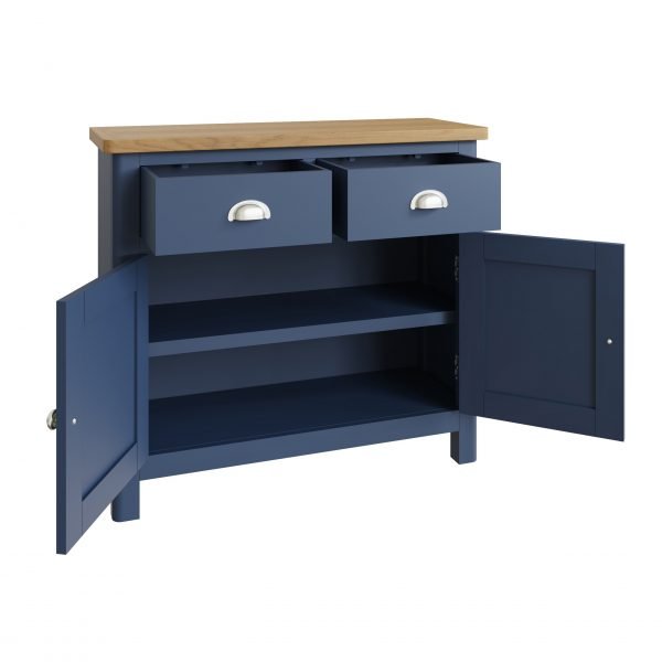 Leighton Oak Sideboard Open