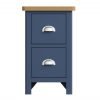 Leighton Oak Small Bedside Cabinet Front