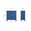 Leighton Oak Small Sideboard Dimensions scaled