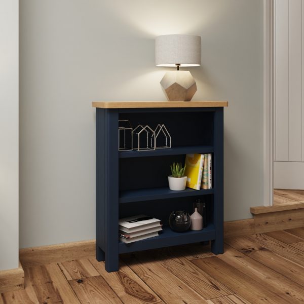 Leighton Oak Small Wide Bookcase
