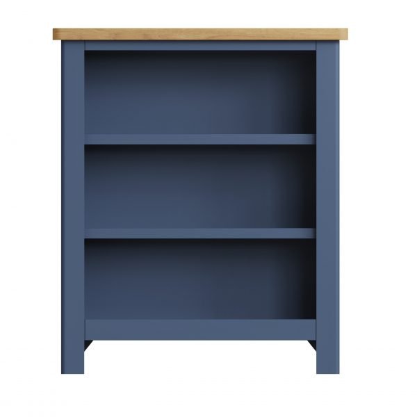 Leighton Oak Small Wide Bookcase Front