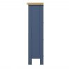 Leighton Oak Small Wide Bookcase Side