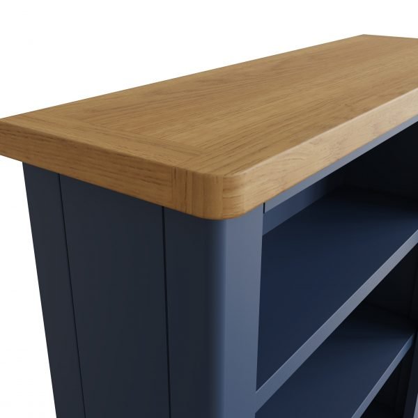 Leighton Oak Small Wide Bookcase Top