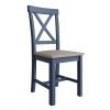 Leighton Oak X Back Dining Chair Angle