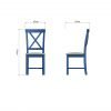 Leighton Oak X Back Dining Chair Dimensions scaled