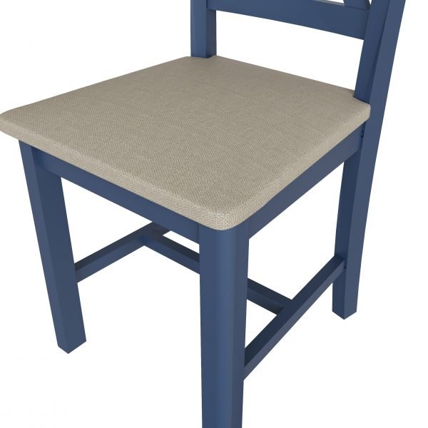 Leighton Oak X Back Dining Chair Seat