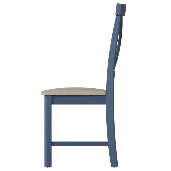 Leighton Oak X Back Dining Chair Side