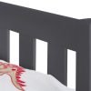 Luna Bed 90cm Anthracite headboard