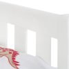 Luna Bed 90cm Surf White headboard