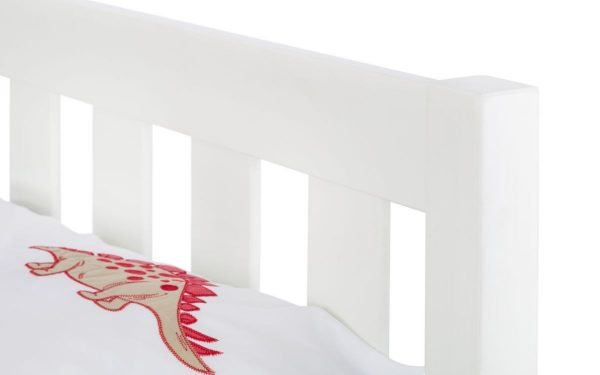 Luna Bed 90cm Surf White headboard