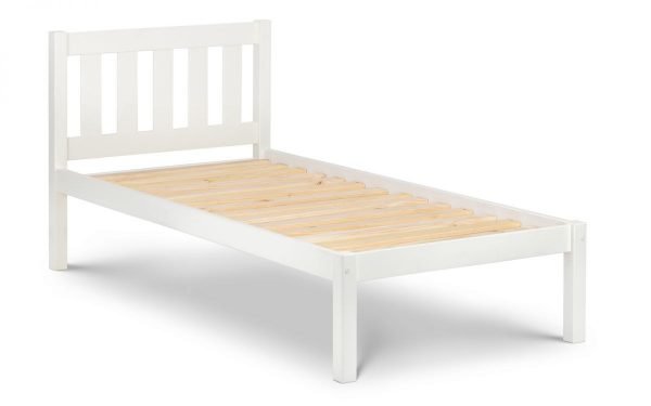 Luna Bed 90cm Surf White slats