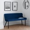 Luxe High Back Bench Blue