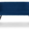 Luxe High Back Bench Blue front