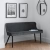Luxe High Back Bench Grey